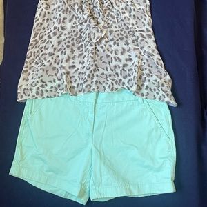 Mint Chino Shorts